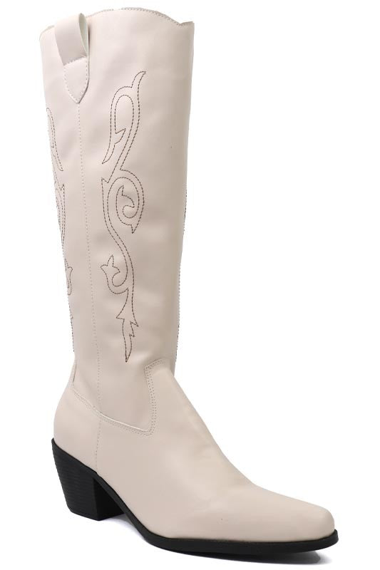 Beautiful Western Style Tall Boots