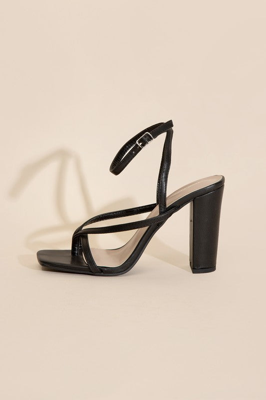 NILE-5 THONG STRAPPY HEELS