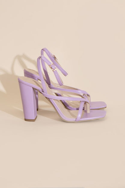 NILE-5 THONG STRAPPY HEELS