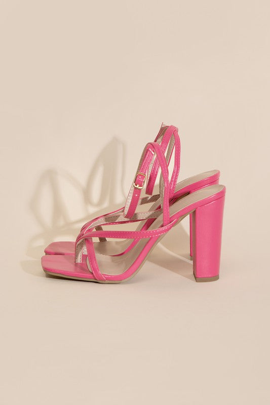 NILE-5 THONG STRAPPY HEELS