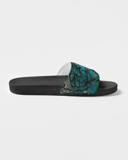 Sea Petal Swirls Women's Slide Sandal-6