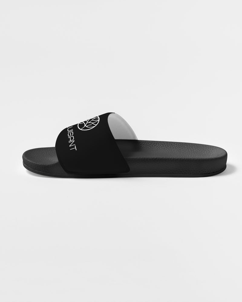 Chaluisant Black & White Women's Slide Sandal-5