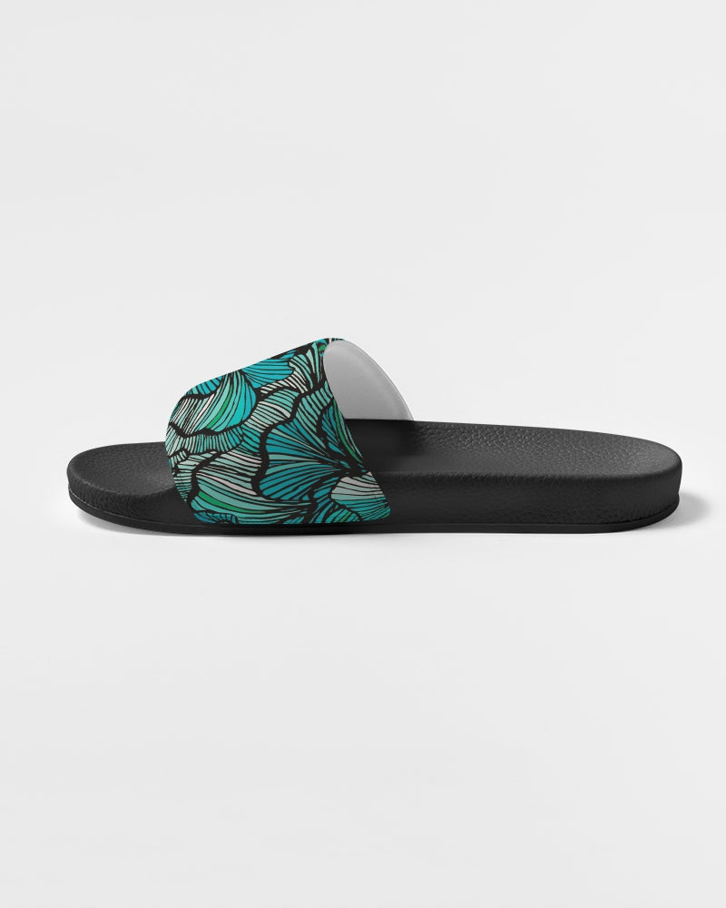 Sea Petal Swirls Women's Slide Sandal-5