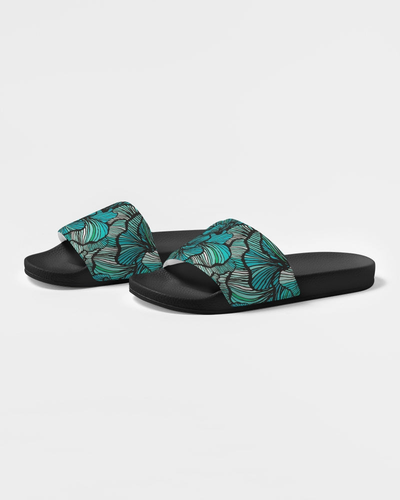 Sea Petal Swirls Women's Slide Sandal-3