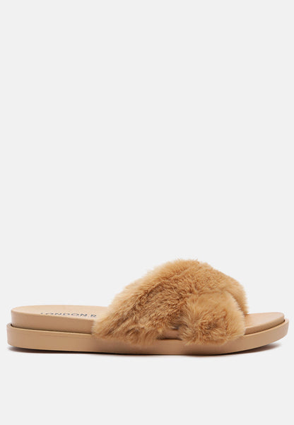 homey fur slip-on flats-10