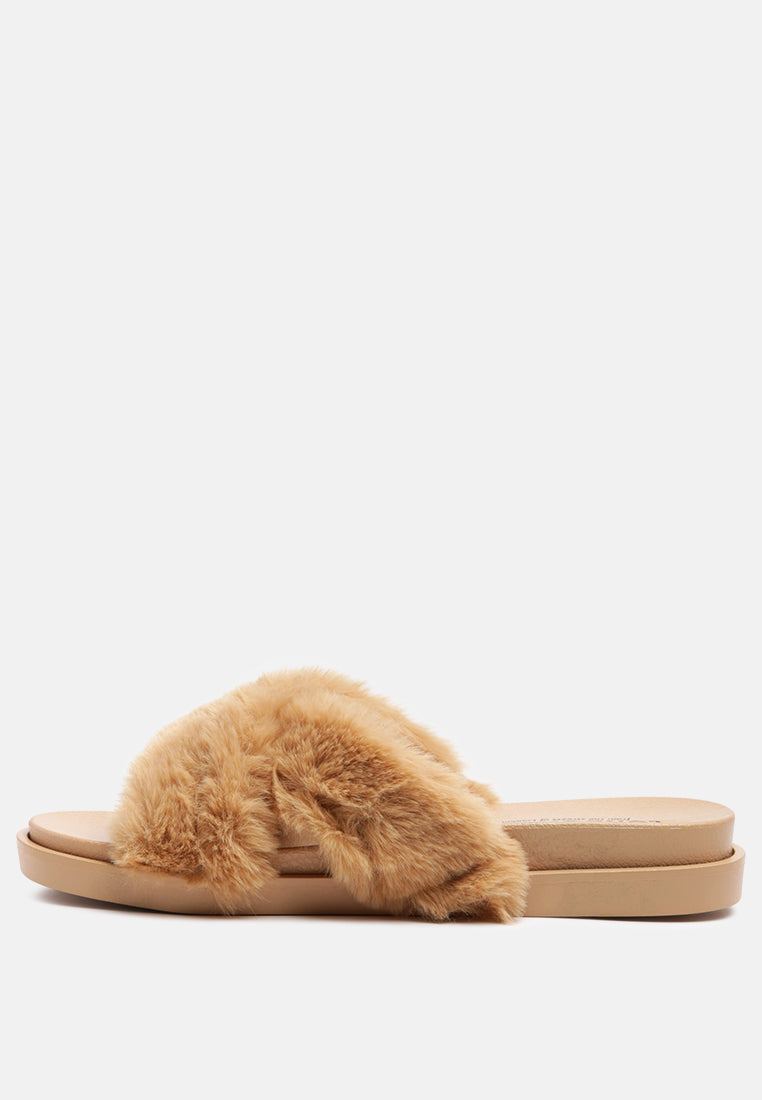 homey fur slip-on flats-11