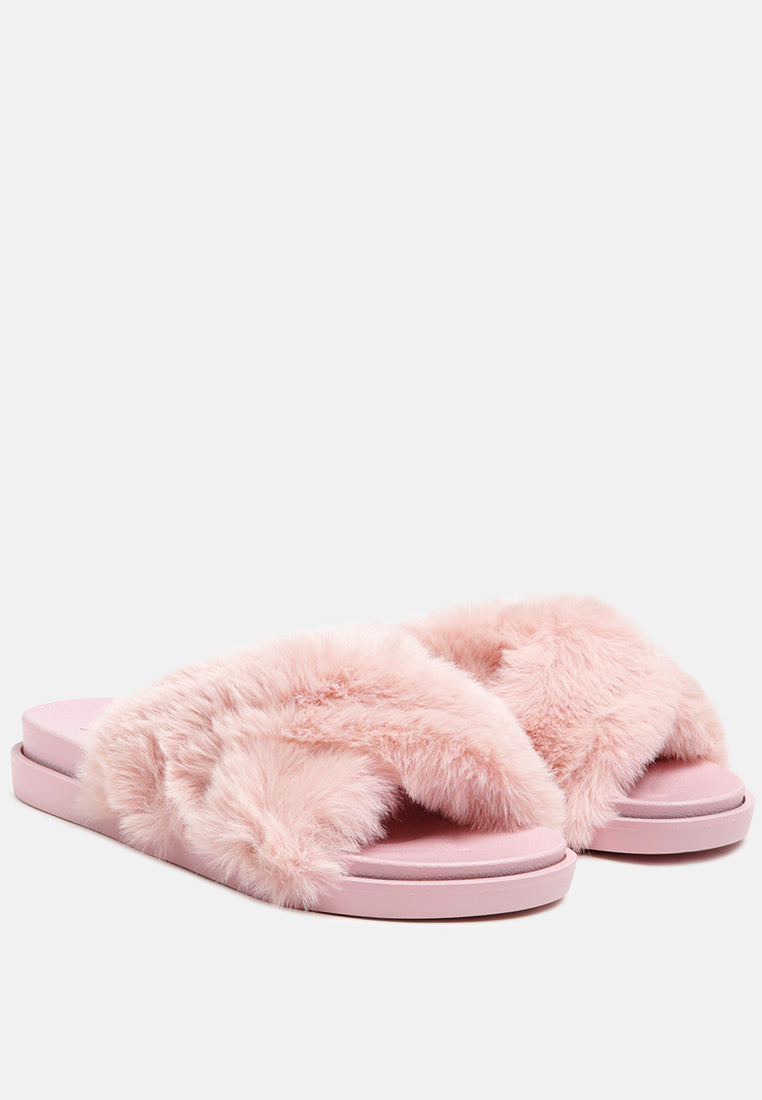 homey fur slip-on flats-6